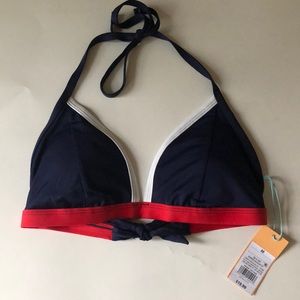 Red, White, and Blue Bathing Suit Top